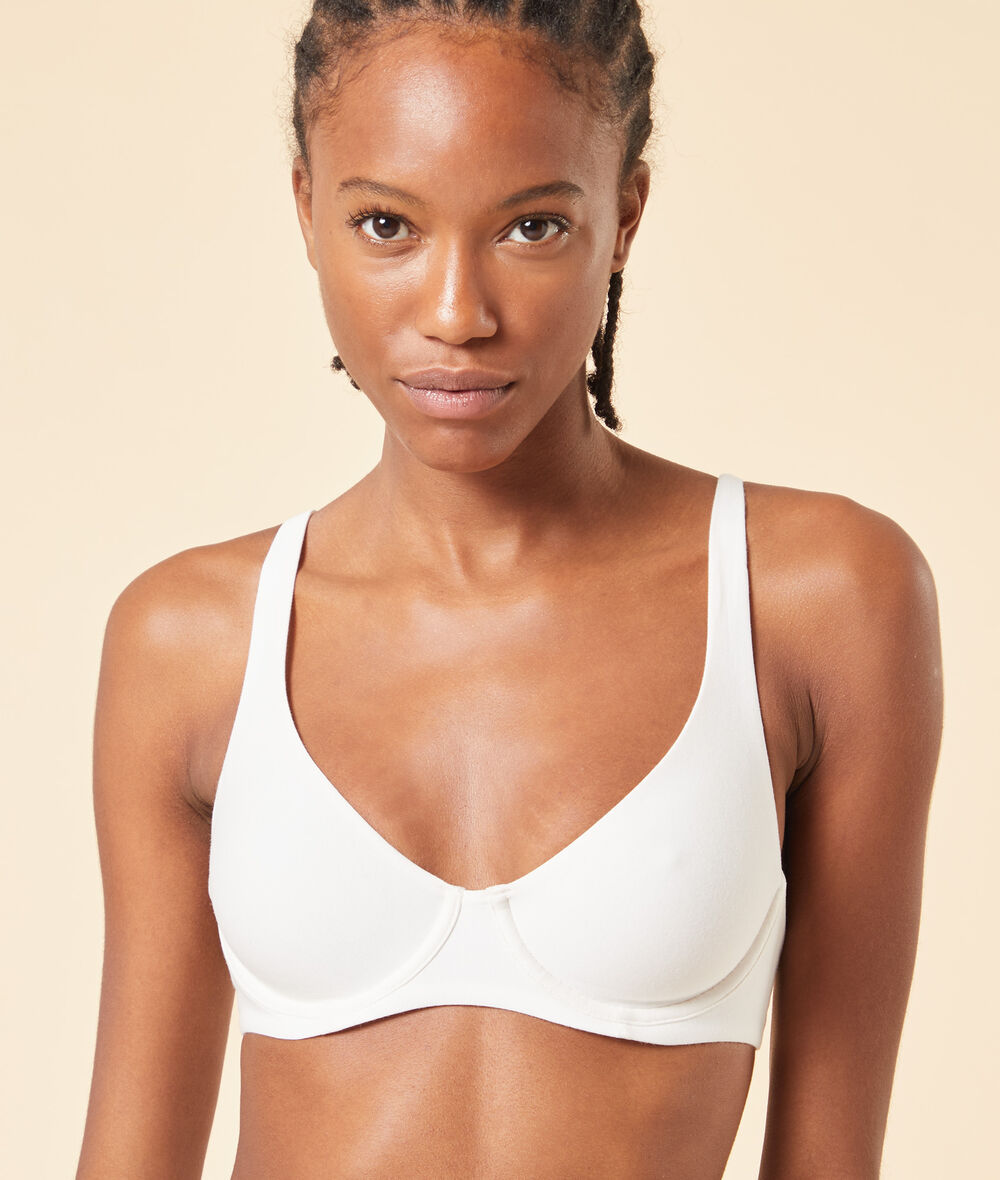Unlined Bra PERFECT COTON ECRU ETAM