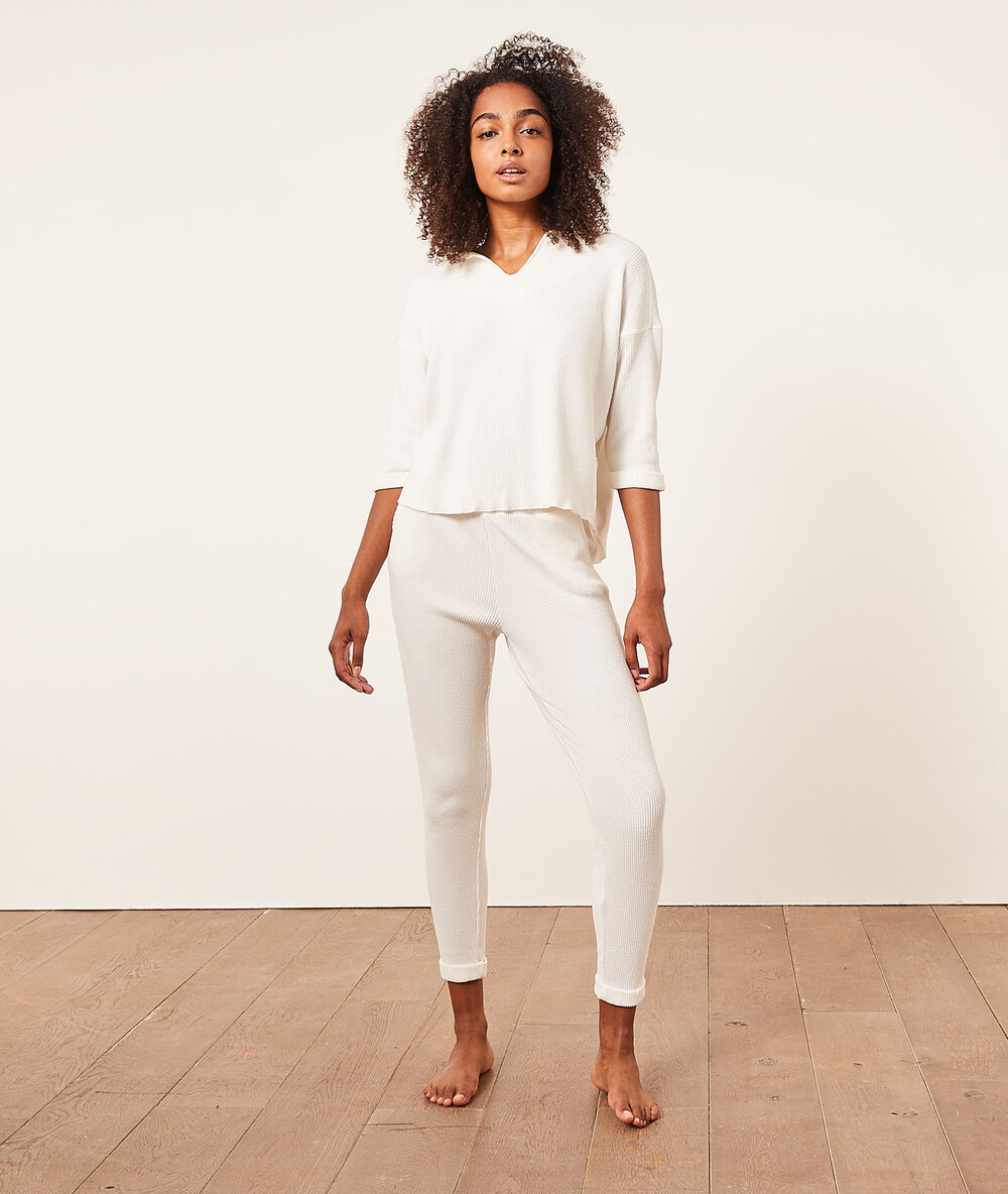 Print pyjama bottoms - CARLSON - ECRU - ETAM