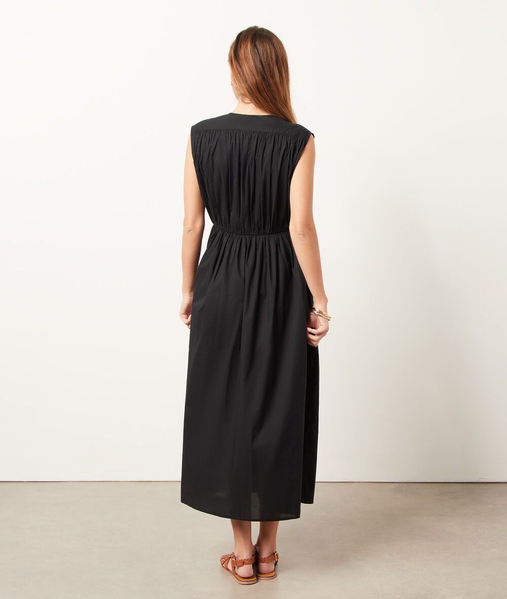 Pure Cotton Flowy Dress CAMILA NOIR ETAM