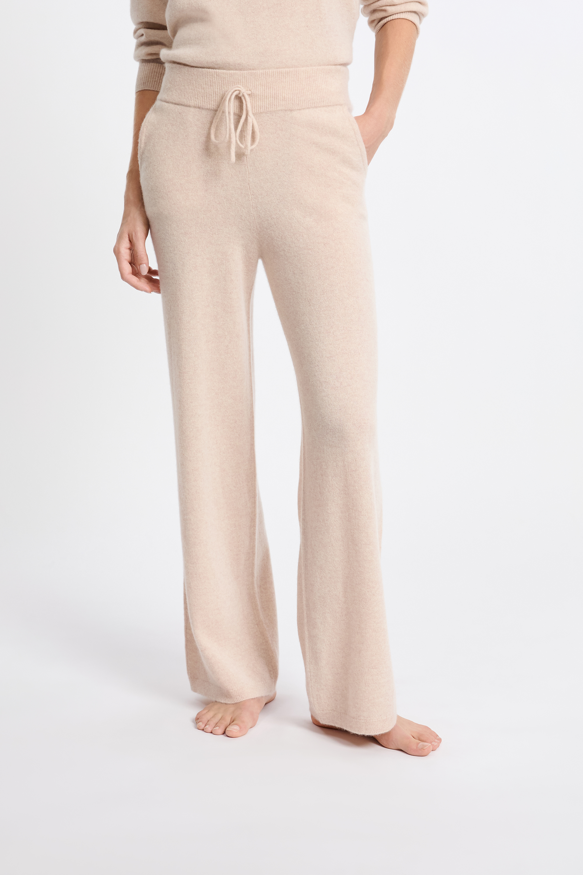 Cashmere Pajama Pants - CACHEMIRE - BEIGE - ETAM
