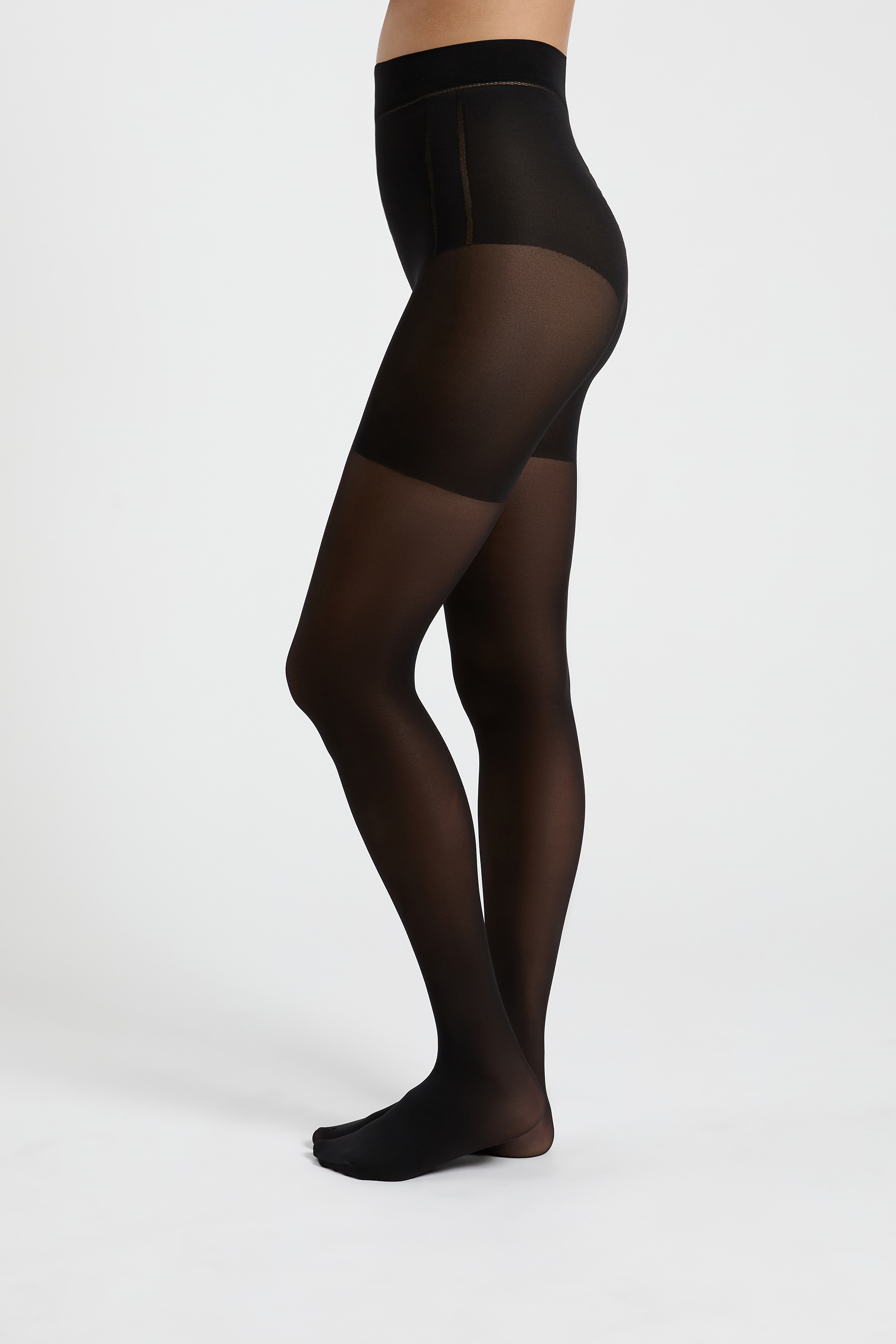 Semi opaque shaping tights