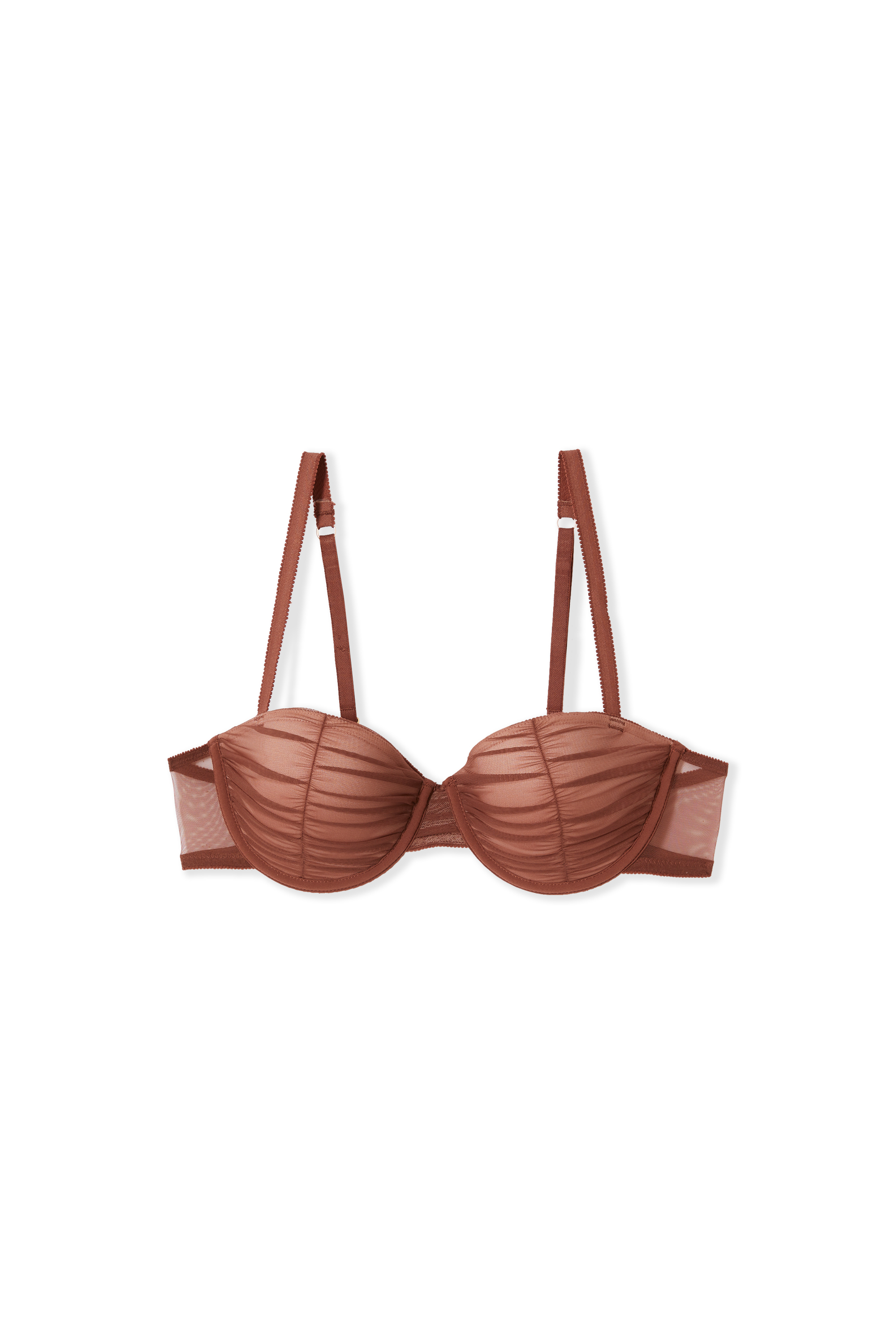 Balconette Bra with Lightly Lined Cups in Tulle - SYMBIOSE