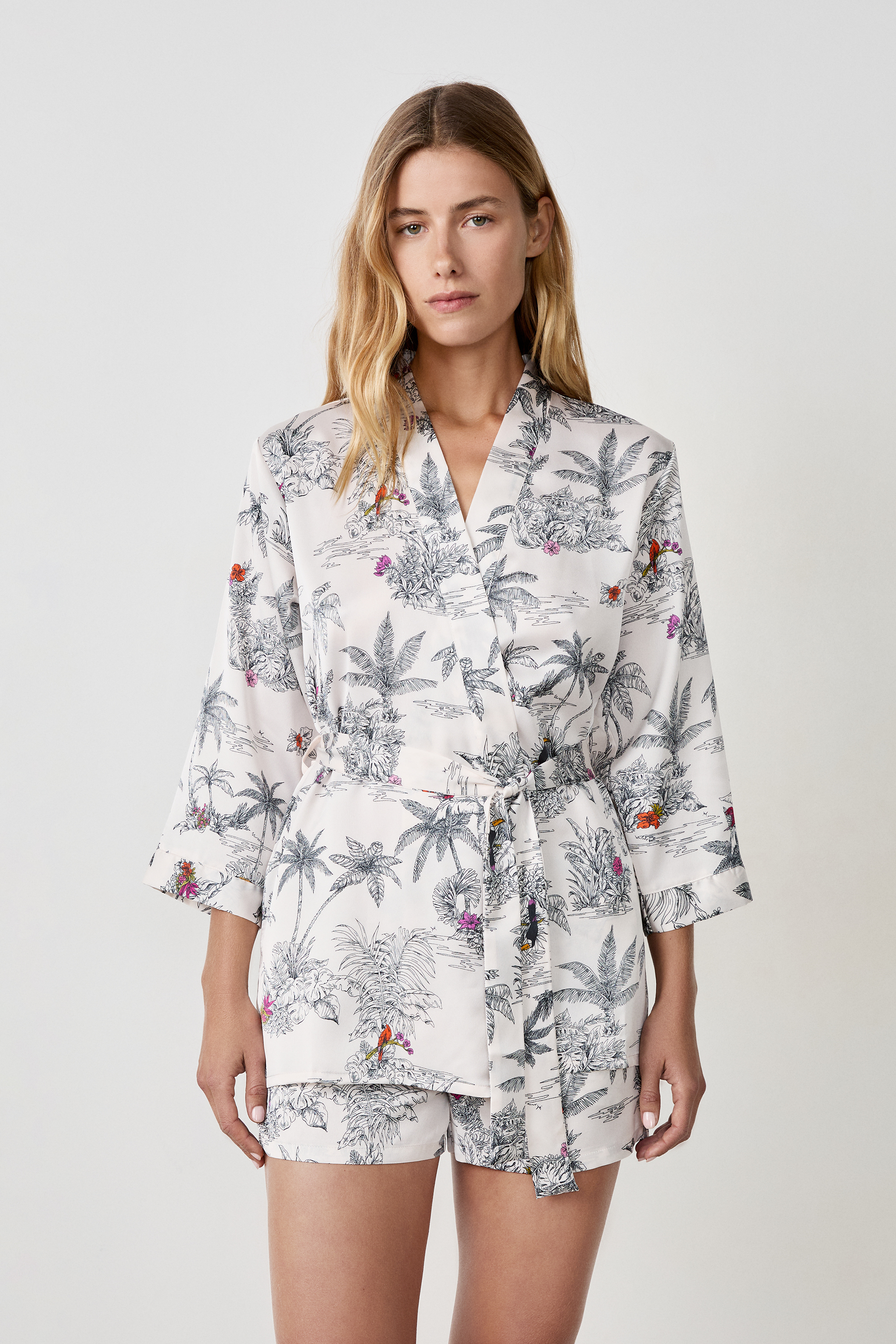 Emu Robe Printed Robe - SELVA - IMP FD ECRU - ETAM