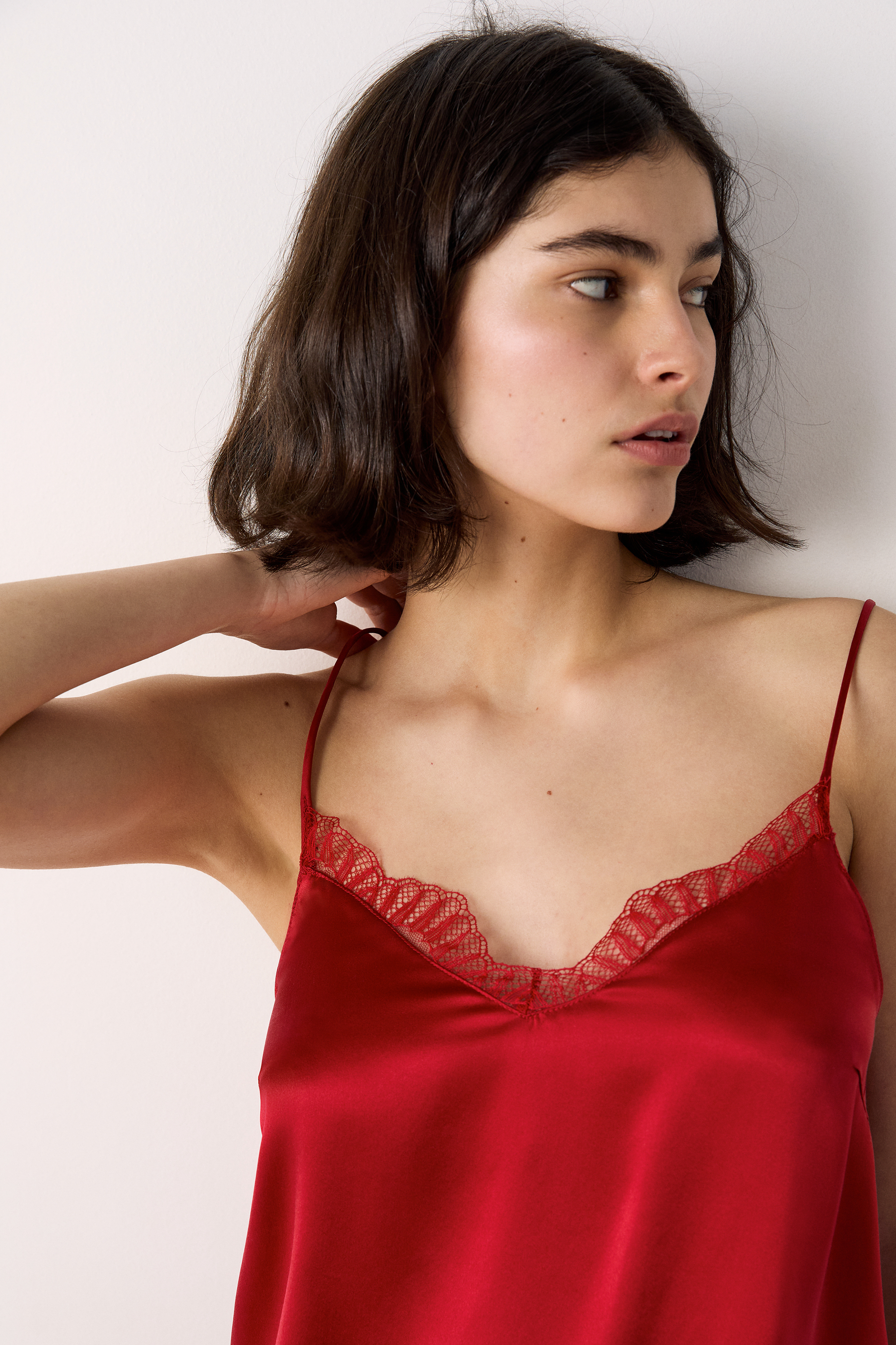 即日発送 S layered camisole 1 the red thread THEREDTHREAD / ザレッドスレッド】S layered camisole 1