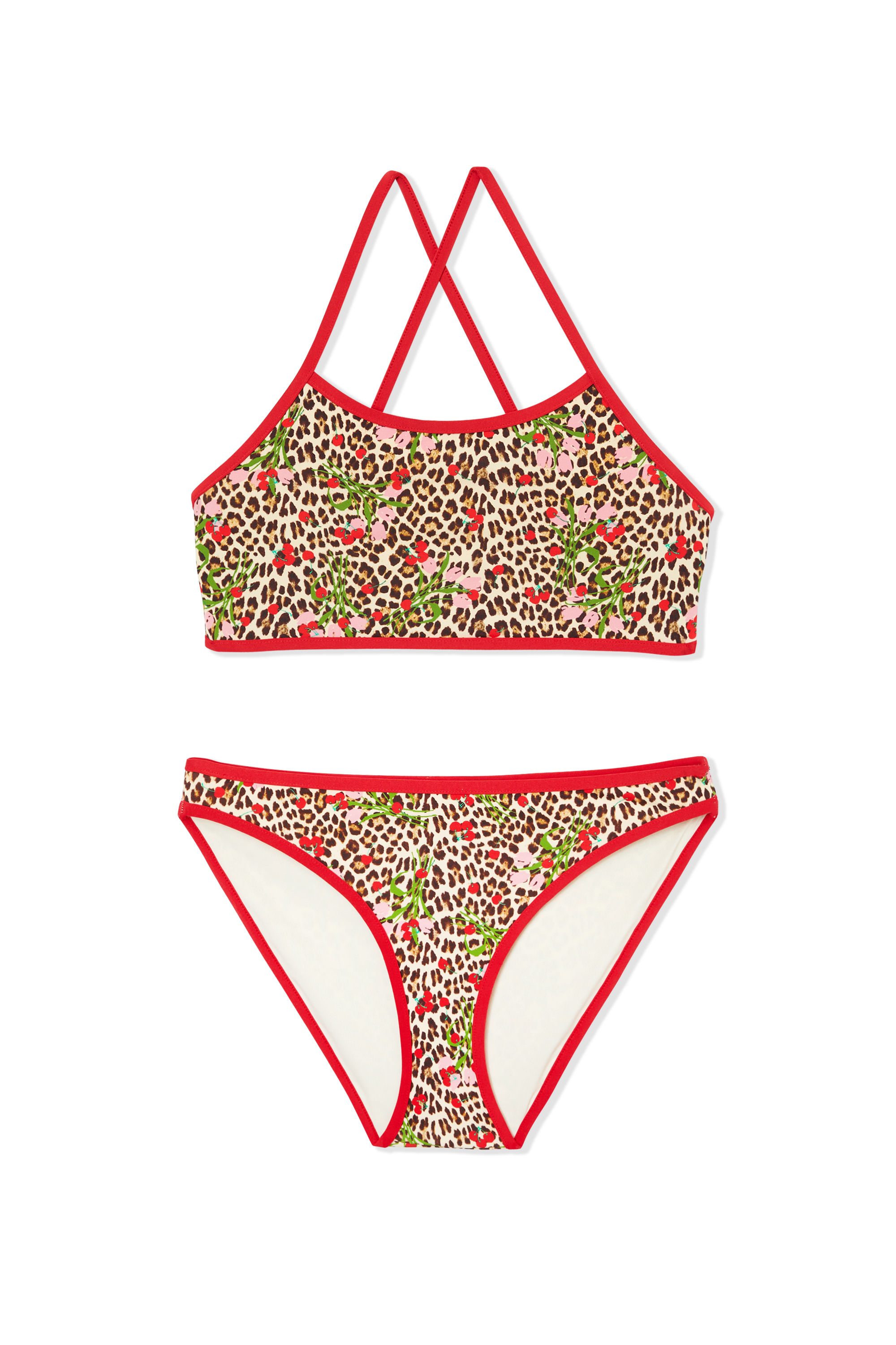Youth Two-Piece Swimsuit With Leopard Pattern - DOLCE VITA M - IMP