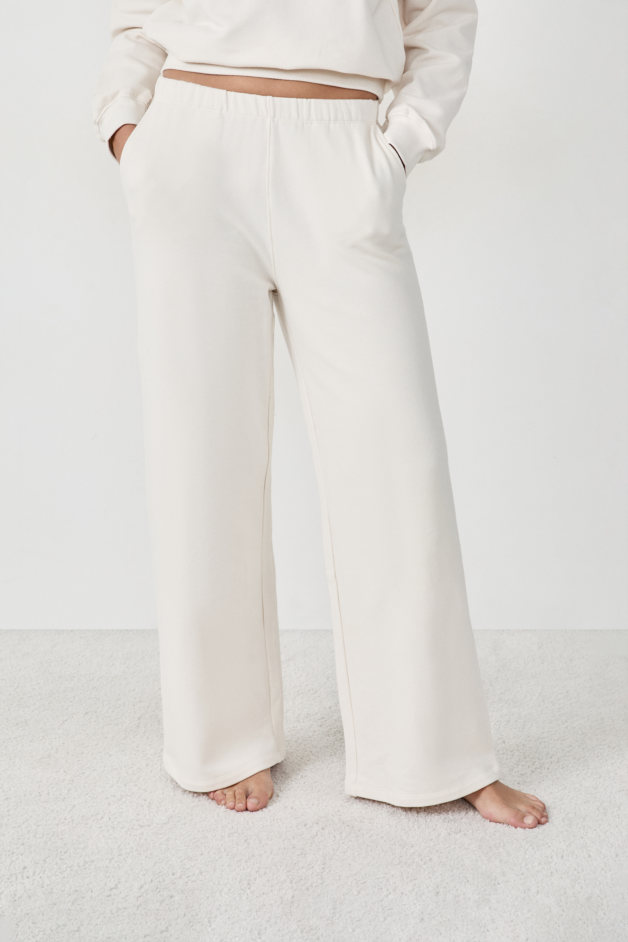 Wide Pajama Pants - GLENN - ECRU - ETAM