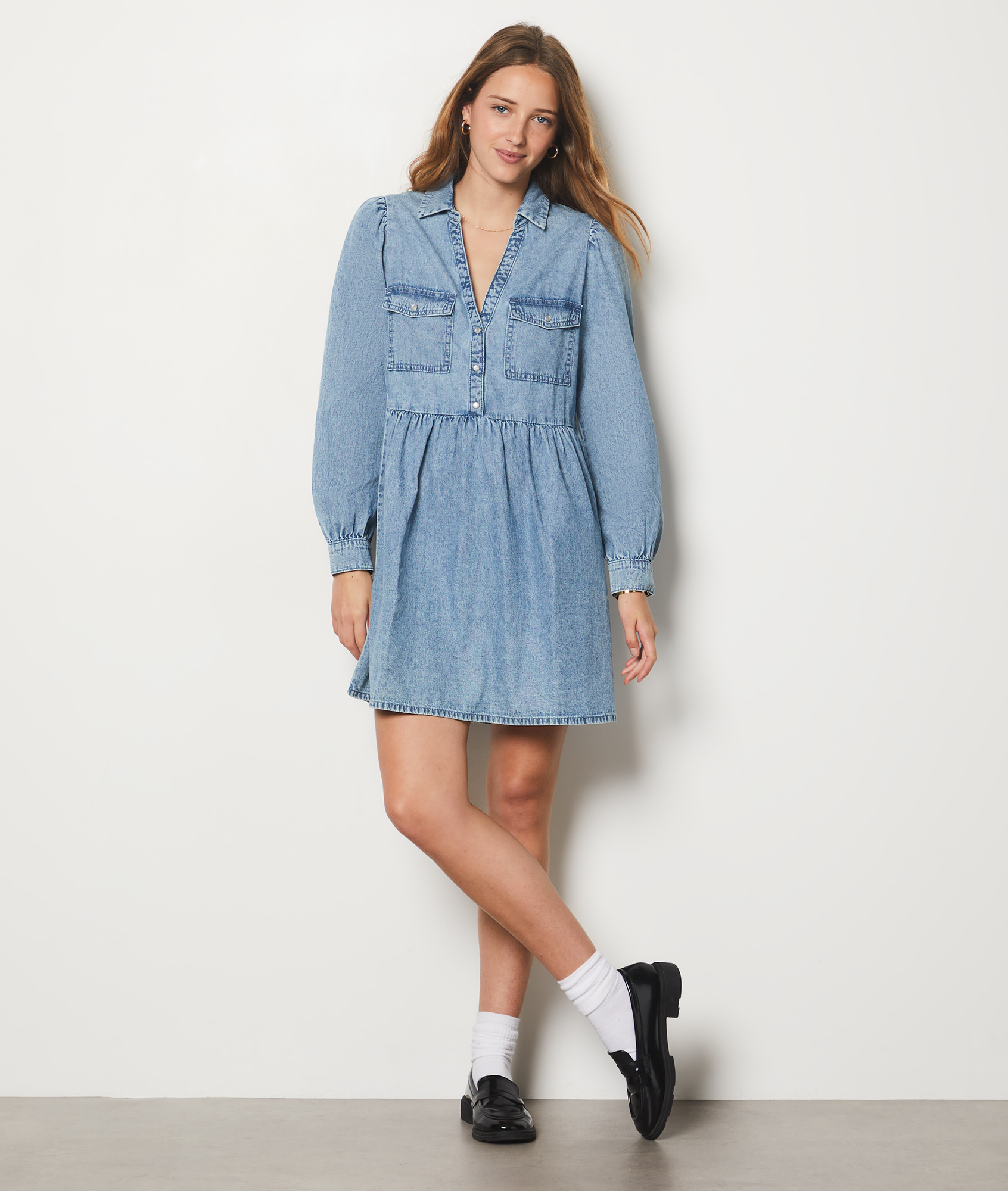 Renne Denim Short Dress main image 0