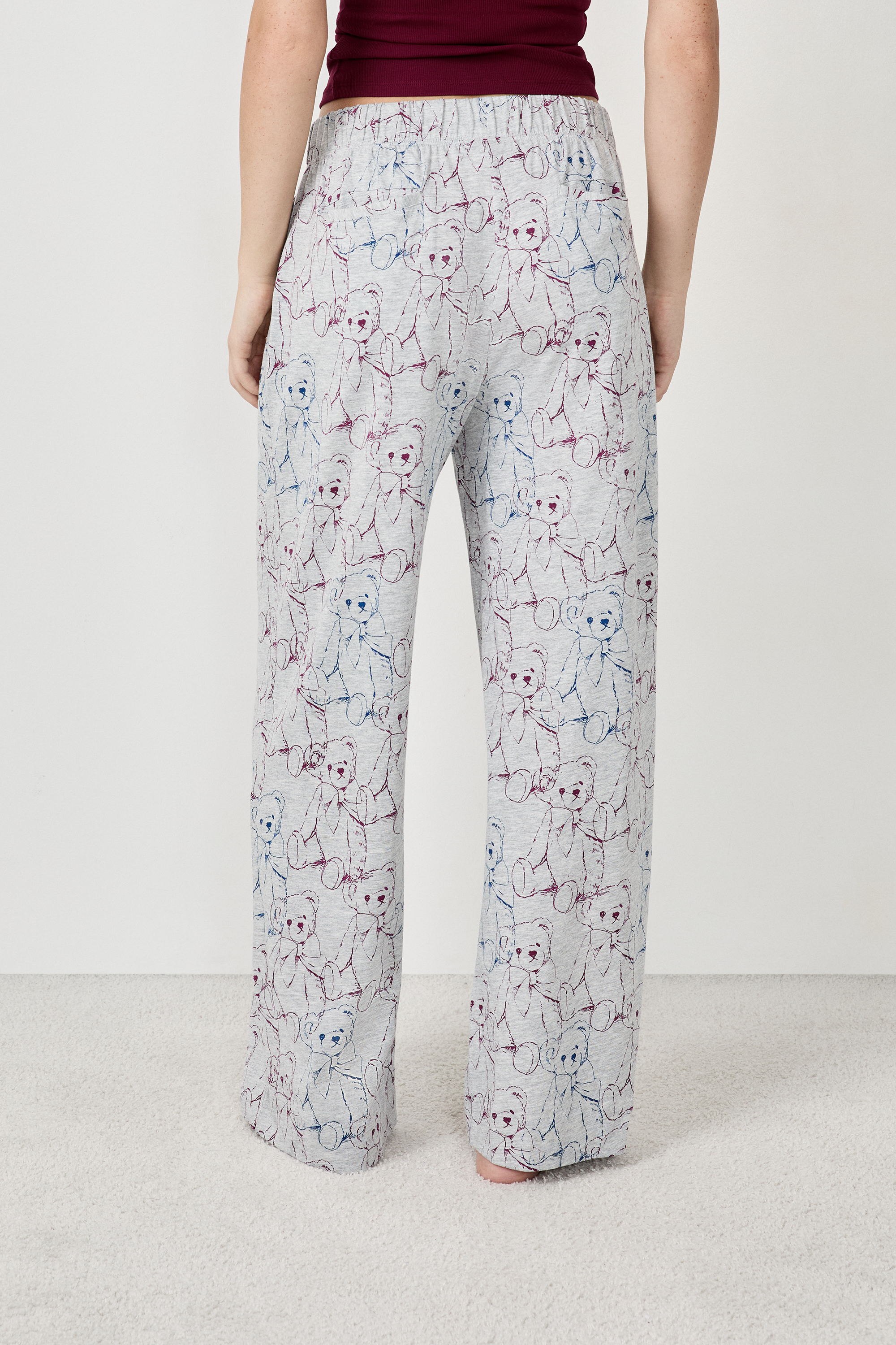 Printed Pajama Pants - DOUDOU - GRIS - ETAM