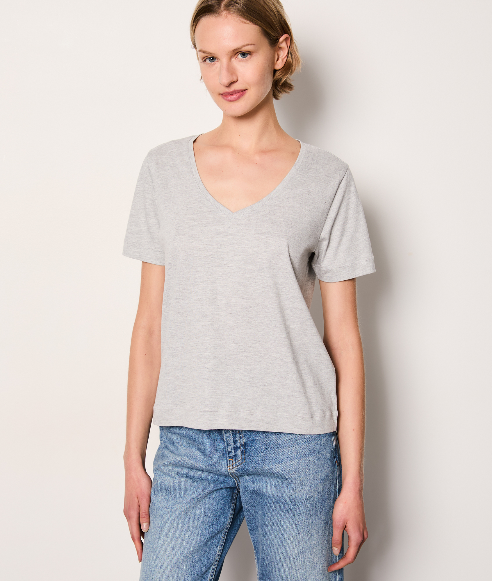 Tatum Short Sleeve V-Neck Top main image 1