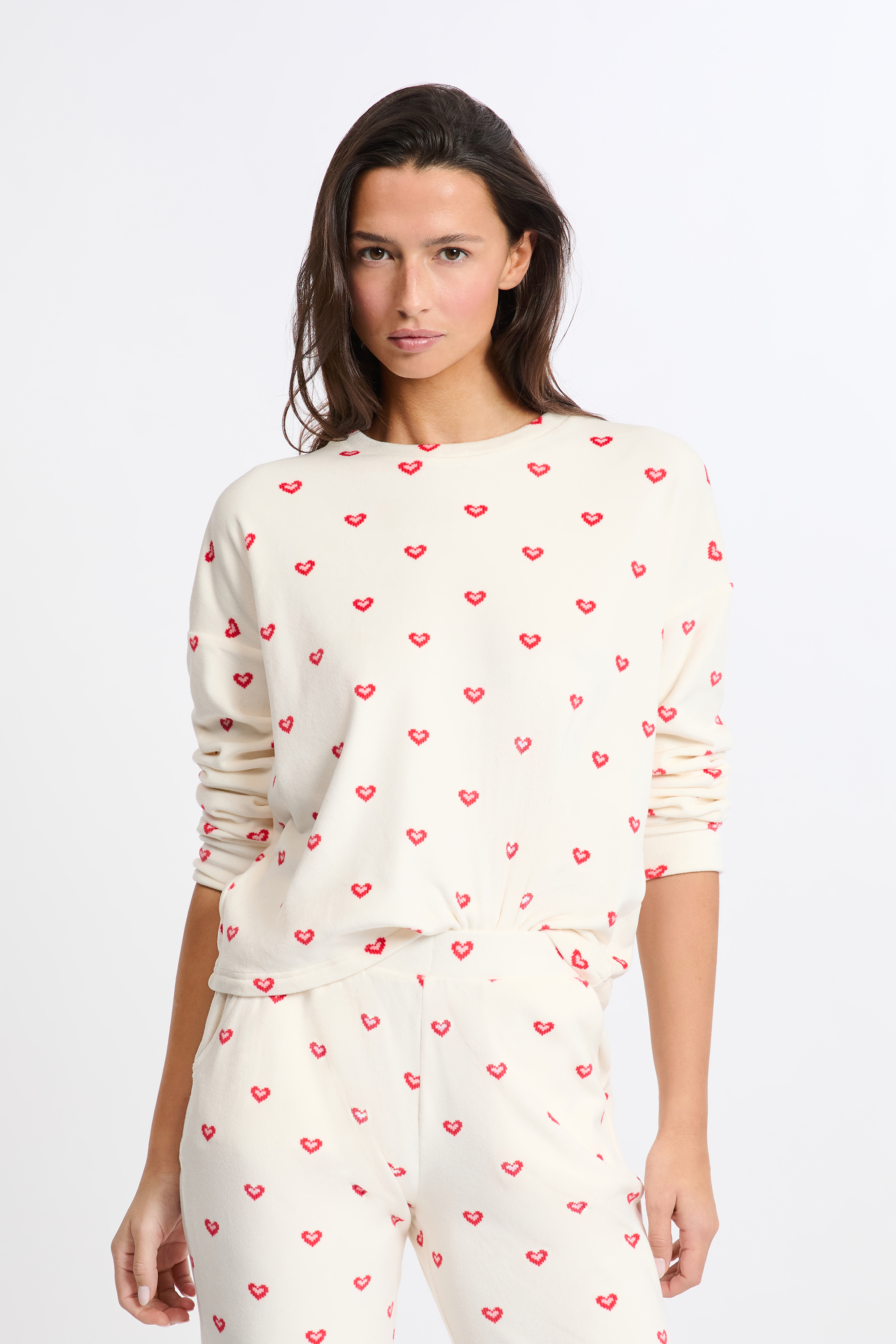 Pigiama Donna 100% Cotone Manica Corta – Salopette Notte GINGHAM HEART – BRAVE SOUL