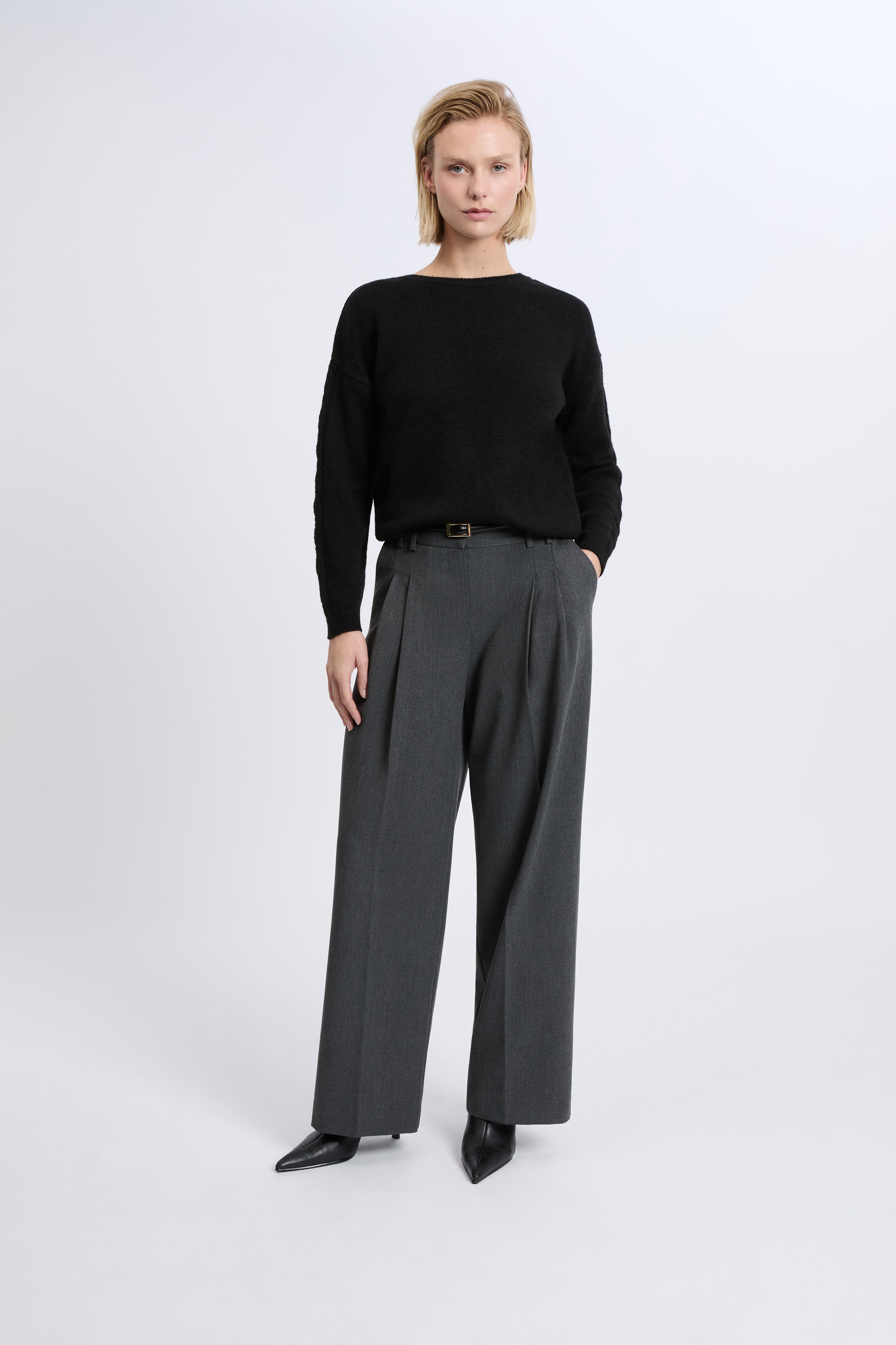 Backless Cable-Knit Sweater - A ALANA PULL - NOIR - ETAM