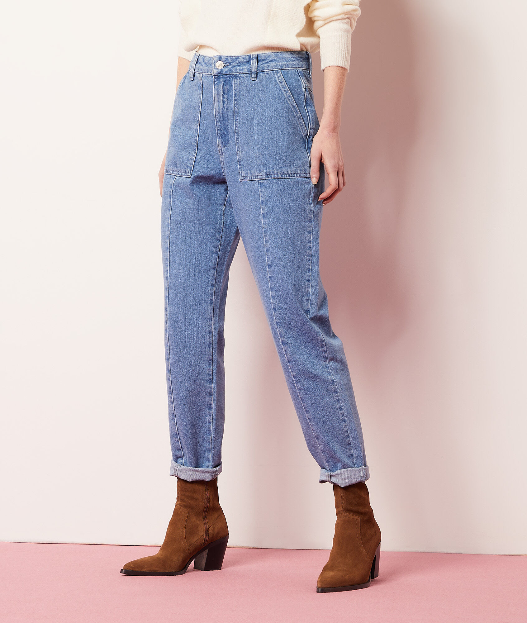 Carrot Cut Jeans DIGNE BLEU ETAM