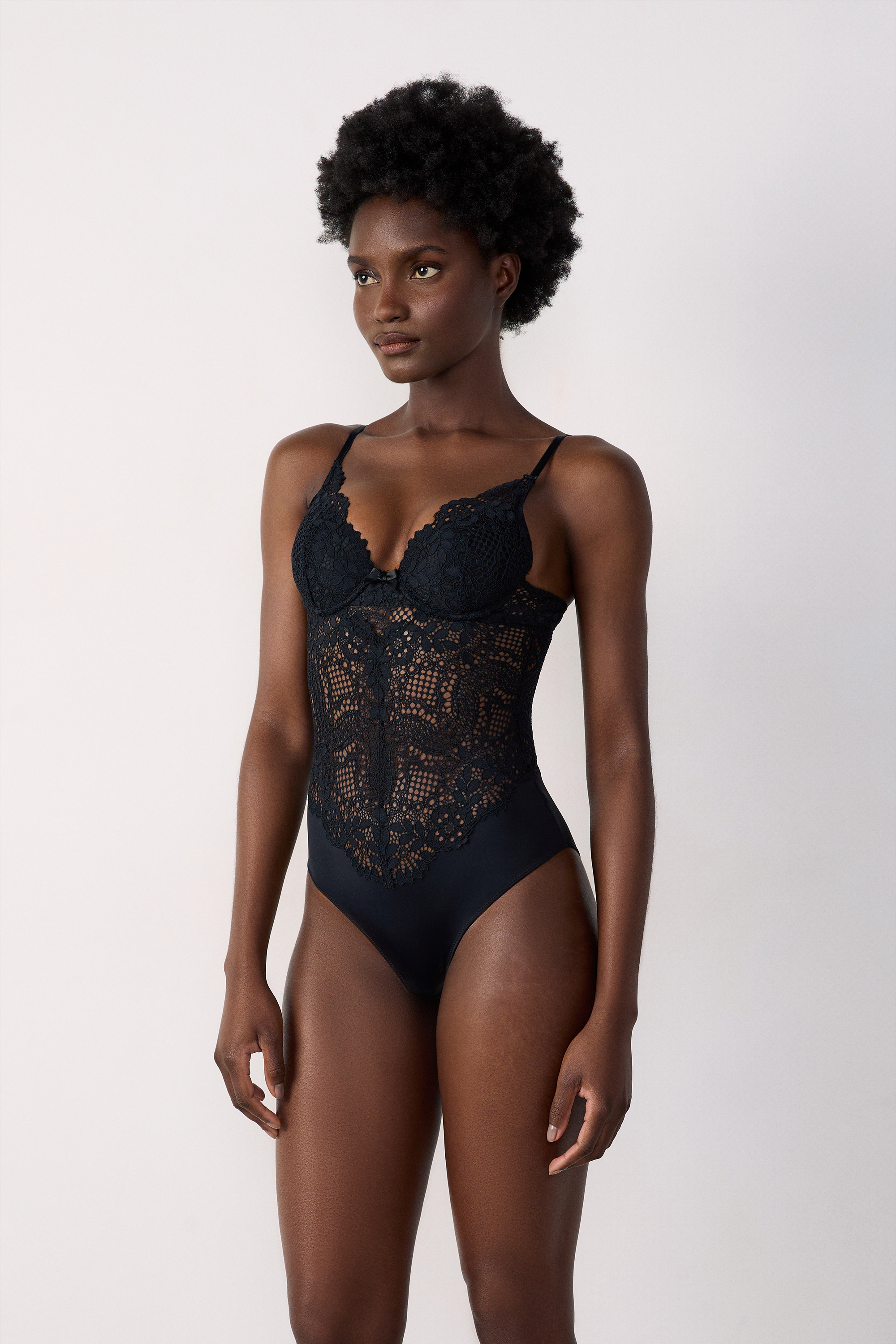Underwire Lace Bodysuit - SUCCESS - NOIR - ETAM