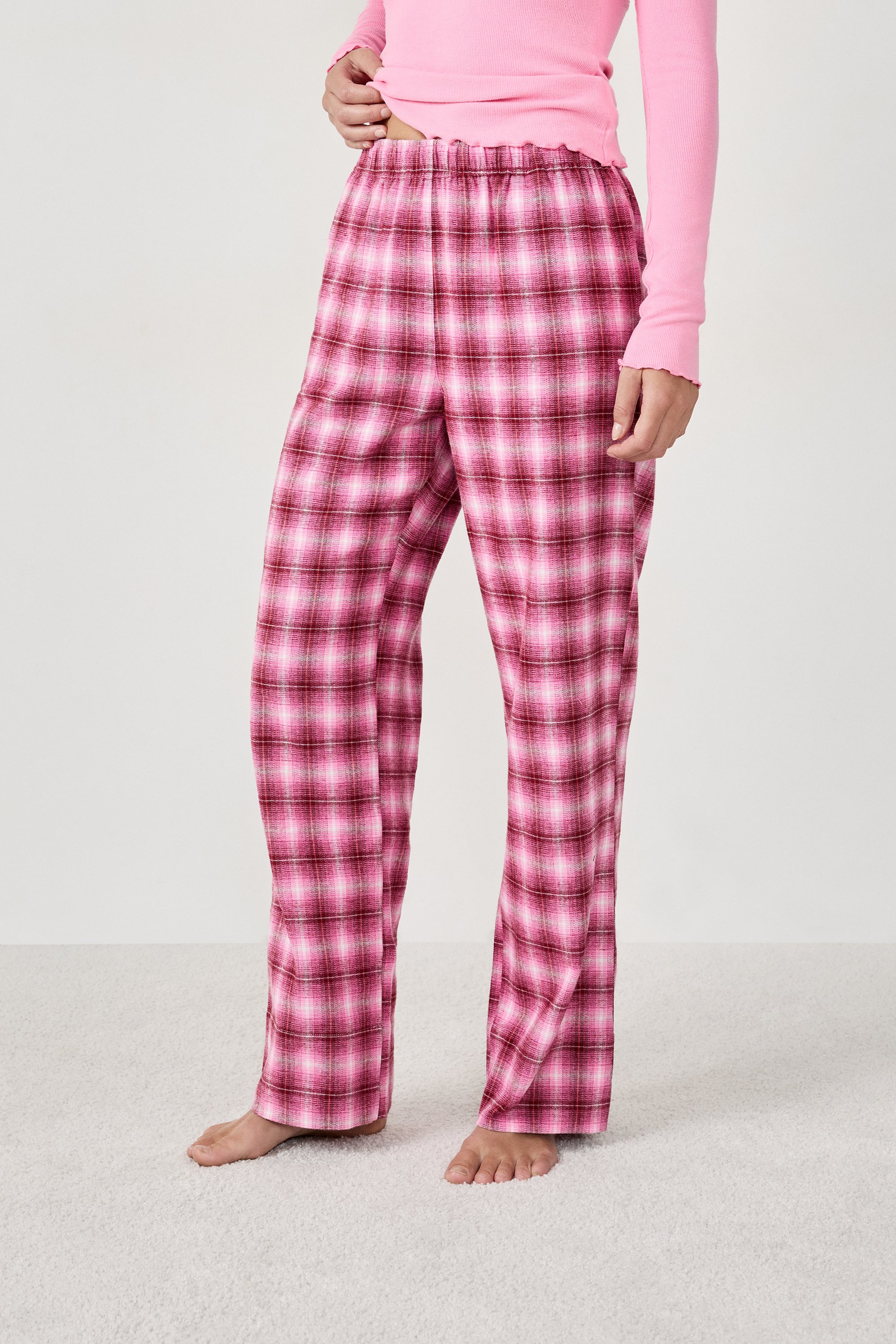 Plaid Pajama Pants - LUANNA - ROSE - ETAM