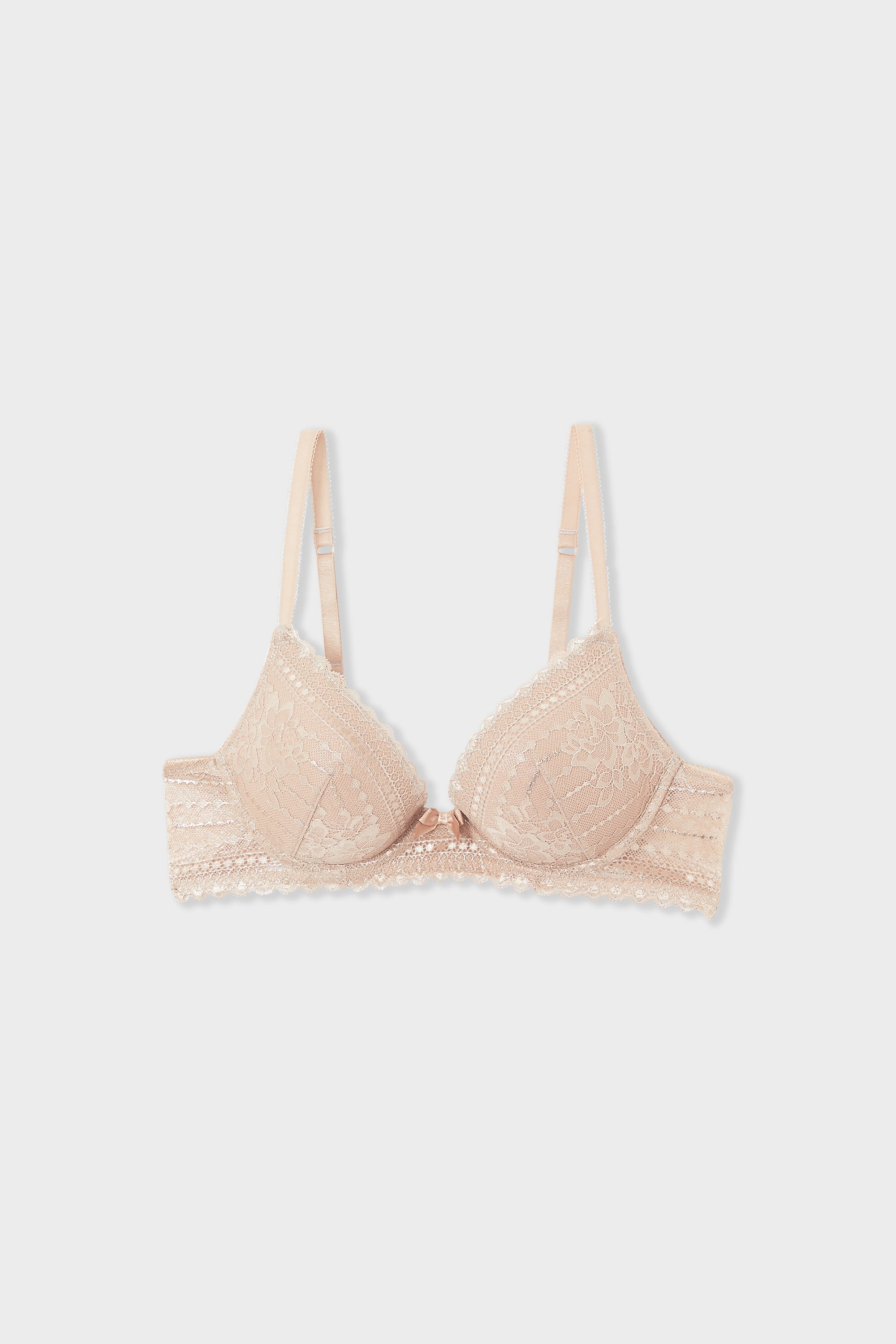 Bra No. 2 - The Plunge Push-up Bra - PANAMA - DUNE - ETAM