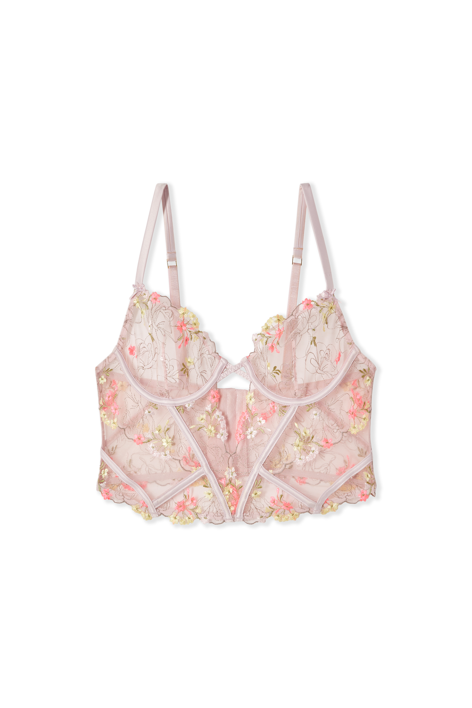 Bustier Bra in Embroidery - PETUNIA - MULTICOLORE - ETAM
